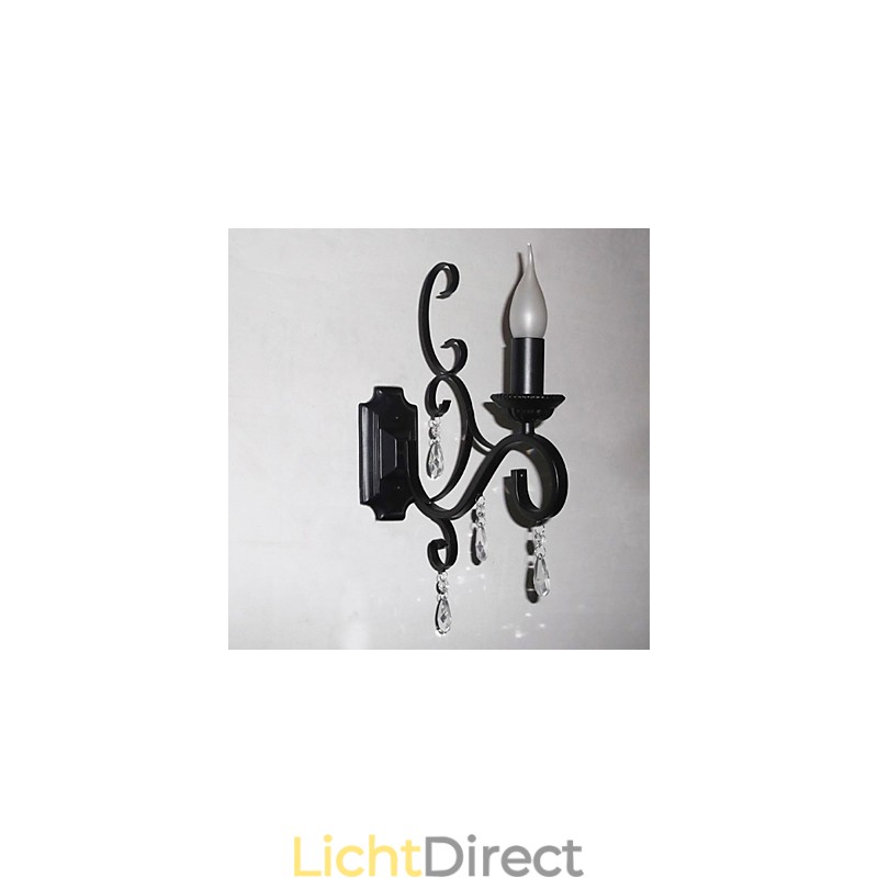 Kristallen kaarslamp ijzer creatieve persoonlijkheid gang trap decoratie nachtkastje lamp wandlamp