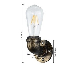 Rustieke Lodge Traditionele Klassieke Antieke Messing Kenmerk voor Sfeerverlichting Wandlampen Wandlamp