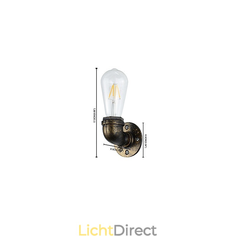 Rustieke Lodge Traditionele Klassieke Antieke Messing Kenmerk voor Sfeerverlichting Wandlampen Wandlamp