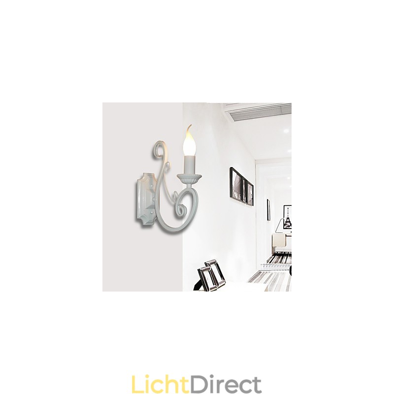 Kaarslamp Bedlamp Wandlamp IJzer Gang Creatieve Pastorale Spiegellamp