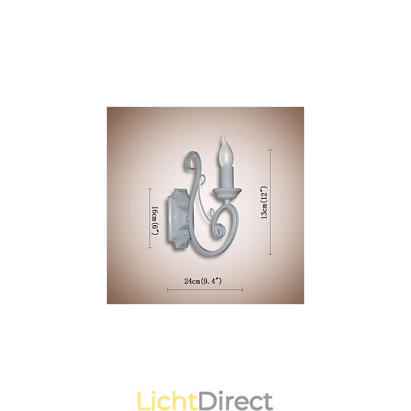 Kaarslamp Bedlamp Wandlamp IJzer Gang Creatieve Pastorale Spiegellamp