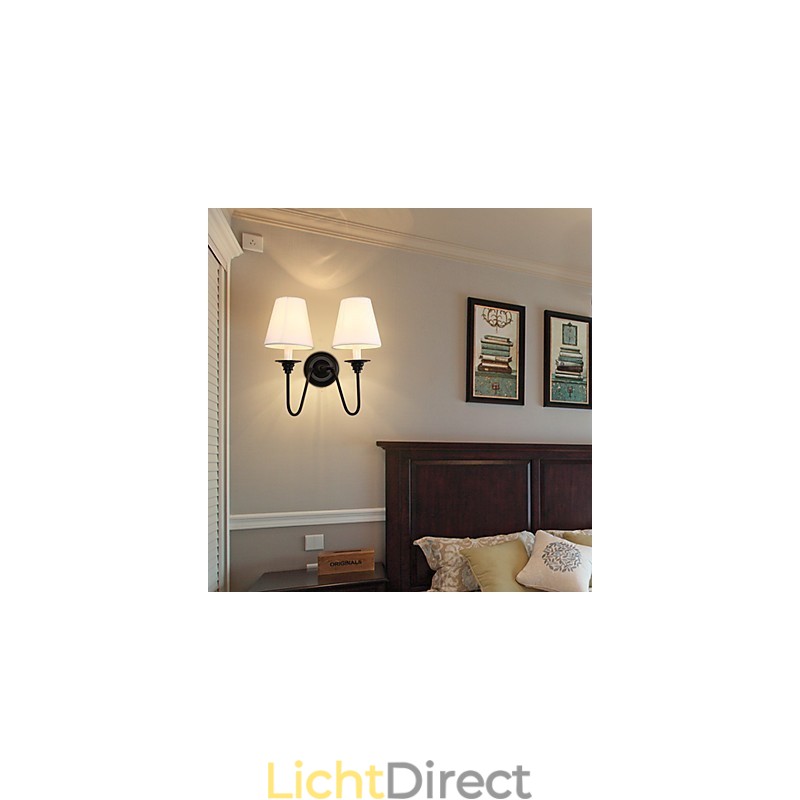 Rustieke Lodge Zwarte Oxide Afwerking Kenmerk voor Oogbescherming Sfeerverlichting Wandlampen Wandlamp