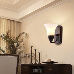 Rustieke Lodge Zwarte Oxide Afwerking Kenmerk voor Oogbescherming Sfeerverlichting Wandlampen Wandlamp