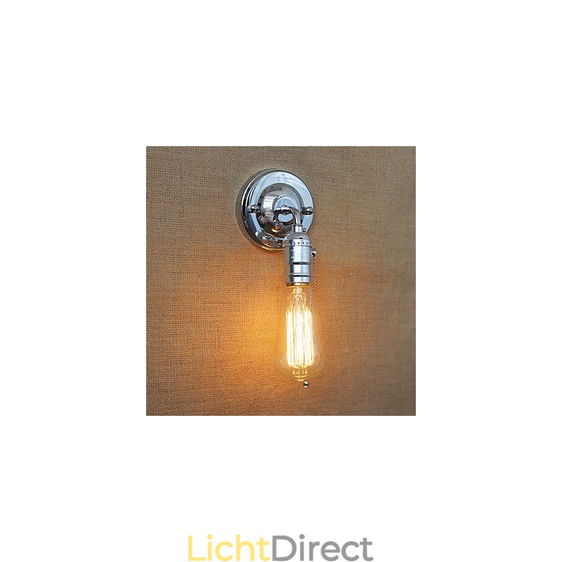 Retro Loft Edison Wandlamp Slaapkamer Wandlampen Voor Thuis Omhoog Omlaag Rustiek Industrieel Enkel Hoofd Gang Zitkamer Mini Decor Muur