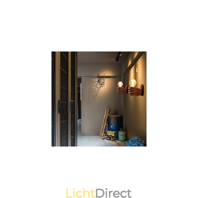 Loft industriële Cafe wandlamp Hars wandlamp Lodge Antiek Vintage Retro Schilderij Kenmerk voor Mini Stijl Sfeerverlichting Wandlampen Wandlamp