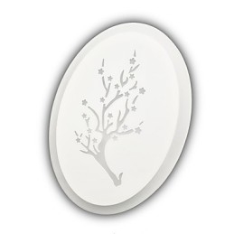 Pruim gesneden acryl scrub wandlamp ronde vorm bedlamp gangverlichting warm wit AC220V