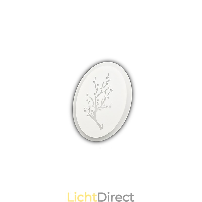 Pruim gesneden acryl scrub wandlamp ronde vorm bedlamp gangverlichting warm wit AC220V