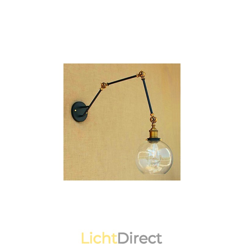Rustieke Lodge Chrome-functie voor Swing Arm Ambient Light Swing Arm Lights Wandlamp