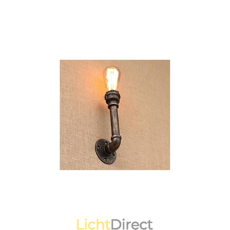 Nostalgia Eenvoudige Waterpijp Decoratieve Kleine Wandlamp Wandlamp