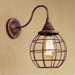 Eenvoudige en retro creatieve persoonlijkheid roestkleurige Amerikaanse wandlamp wandlampen wandlamp