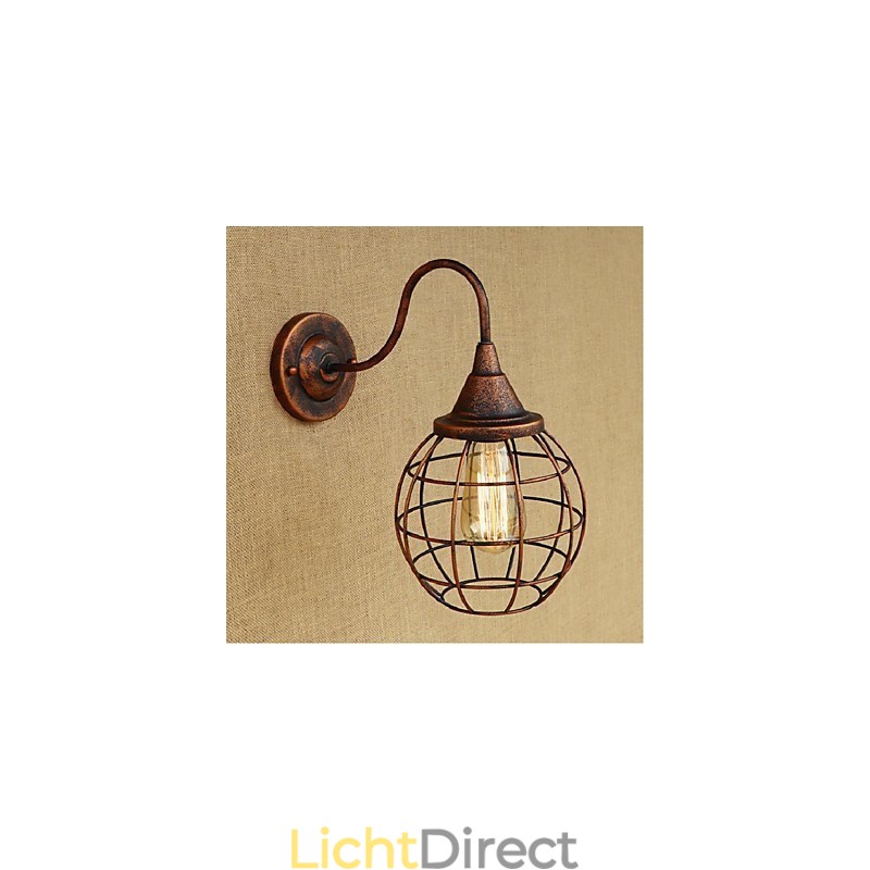 Eenvoudige en retro creatieve persoonlijkheid roestkleurige Amerikaanse wandlamp wandlampen wandlamp