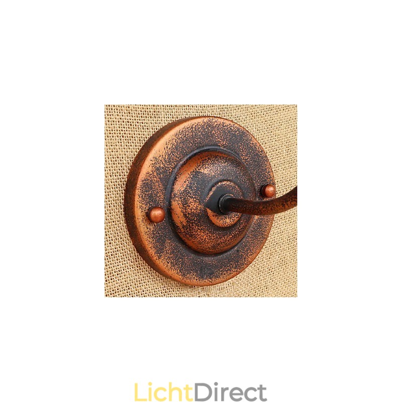 Eenvoudige en retro creatieve persoonlijkheid roestkleurige Amerikaanse wandlamp wandlampen wandlamp