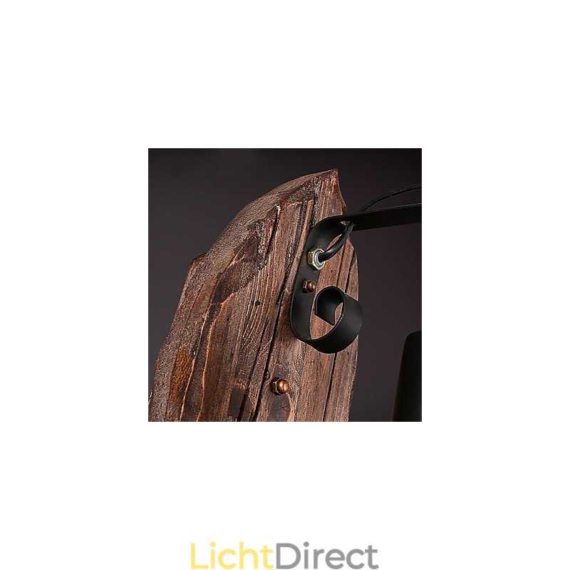 Enkele kop industriële vintage retro houten metalen schilderij kleur wandlamp voor de thuishotel gang decoreren wandlamp