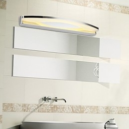 Superlange moderne badkamerverlichting, eigentijdse metalen wandlamp
