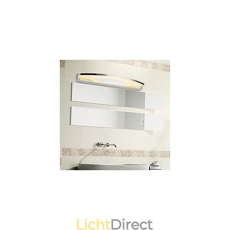 Superlange moderne badkamerverlichting, eigentijdse metalen wandlamp