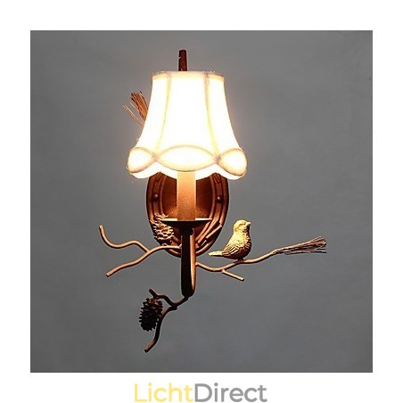 Noord-Amerikaanse vintage metalen wandlamp met harsvogel en dennenappel, geschikt voor de woonkamer/eetkamer/wandlamp Noord-Amerikaanse vintage metalen wandlamp met harsvogel en dennenappel, geschikt voor de woonkamer/eetkamer/wandlamp