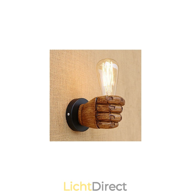Moderne, eigentijdse, landelijke, retro-kenmerken voor wandlampen met sfeerverlichting in ministijl