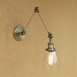 Rustieke Lodge Country Retro Gegalvaniseerde Functie voor Verstelbare Hoogte En Hoek Arm Oogbescherming