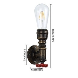 Rustieke Lodge Traditionele Klassieke Antieke Messing Kenmerk voor Sfeerverlichting Wandlampen Wandlamp