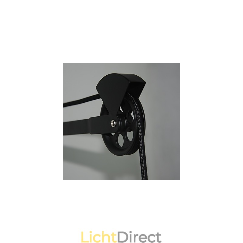 Amerikaanse landelijke stijl wandlamp retro creatief Houten katrol wandlamp