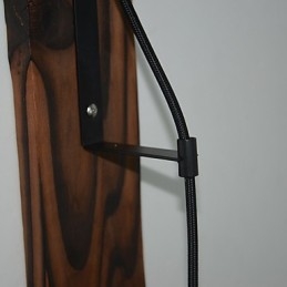 Amerikaanse landelijke stijl wandlamp retro creatief Houten katrol wandlamp