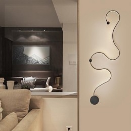 Wandlampen Moderne Hedendaagse Schilderij Feature Aluminium Wandlamp voor Slaapkamer Trap Woonkamer Lamp