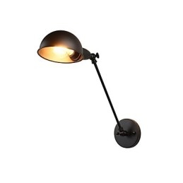 Geschilderde stalen wandlamp Dumb Black American Coffee Decoratie Retro wandlamp Lichtzwaardlamp op de muur