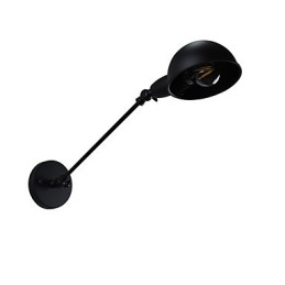 Geschilderde stalen wandlamp Dumb Black American Coffee Decoratie Retro wandlamp Lichtzwaardlamp op de muur