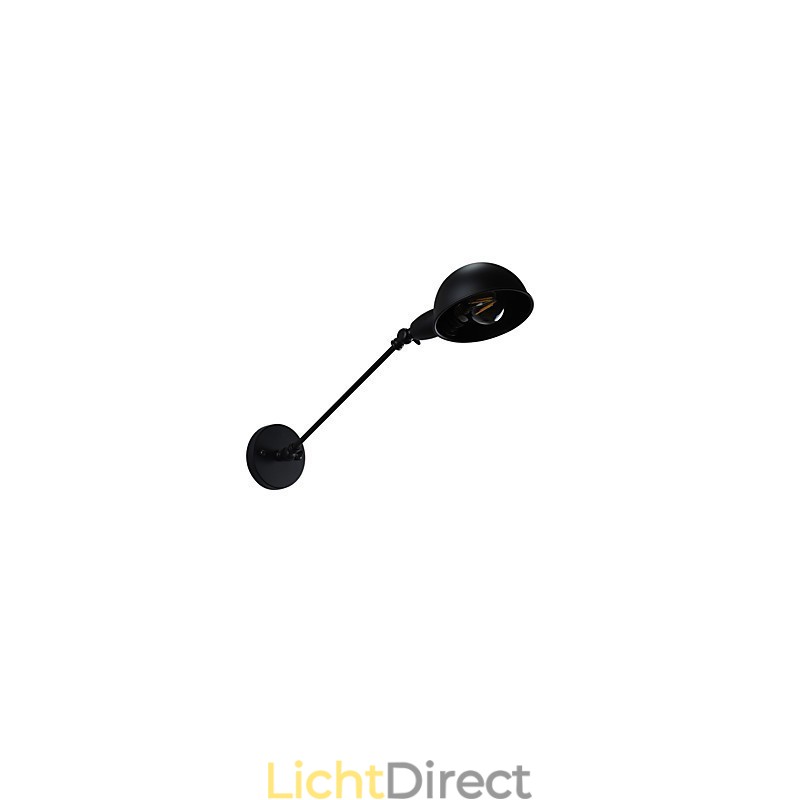 Geschilderde stalen wandlamp Dumb Black American Coffee Decoratie Retro wandlamp Lichtzwaardlamp op de muur