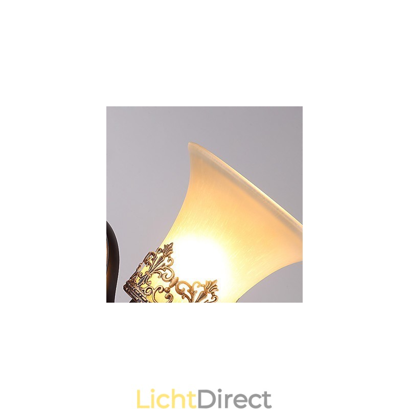 Enkele kop Amerikaanse landelijke vintage metalen wandlamp met glas voor de kantine, woonkamer, entreehal, decoratieve wandlamp