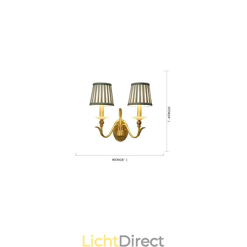 Eenvoudige landelijke traditionele klassieke messingfunctie voor mini-stijl uplight wandlampen wandlamp