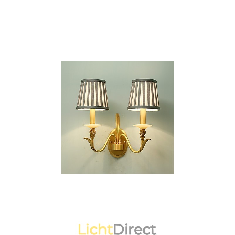 Eenvoudige landelijke traditionele klassieke messingfunctie voor mini-stijl uplight wandlampen wandlamp