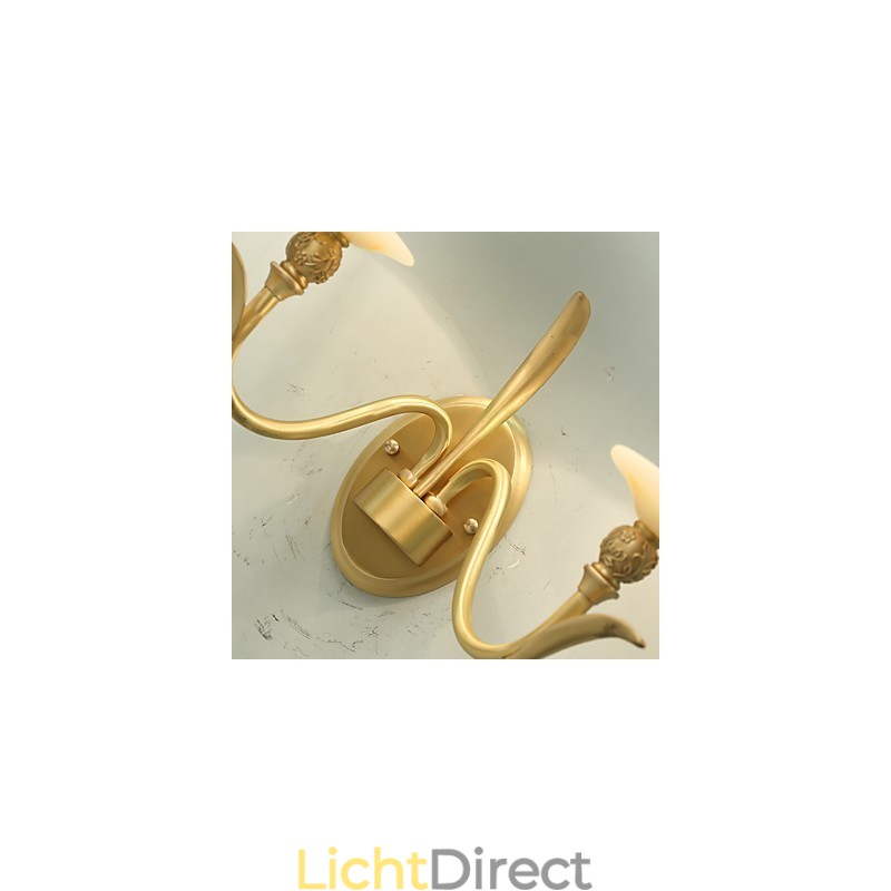 Eenvoudige landelijke traditionele klassieke messingfunctie voor mini-stijl uplight wandlampen wandlamp