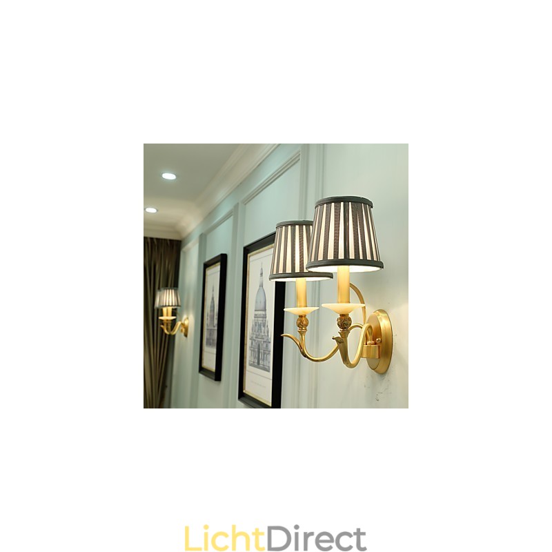 Eenvoudige landelijke traditionele klassieke messingfunctie voor mini-stijl uplight wandlampen wandlamp
