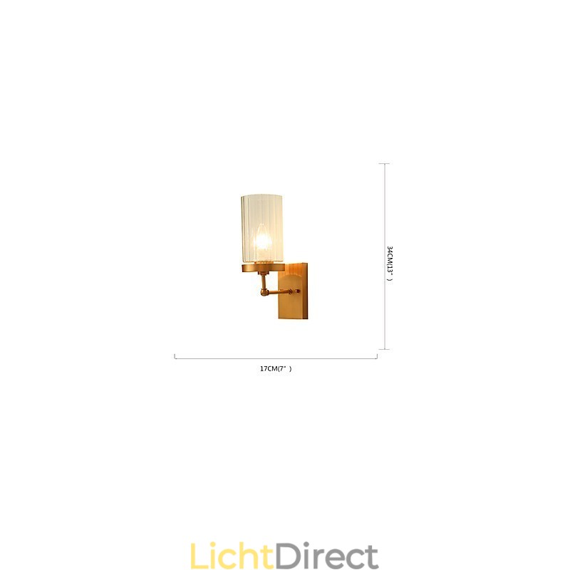 Traditionele klassieke landelijke messingfunctie voor mini-stijl uplight wandlampen wandlamp