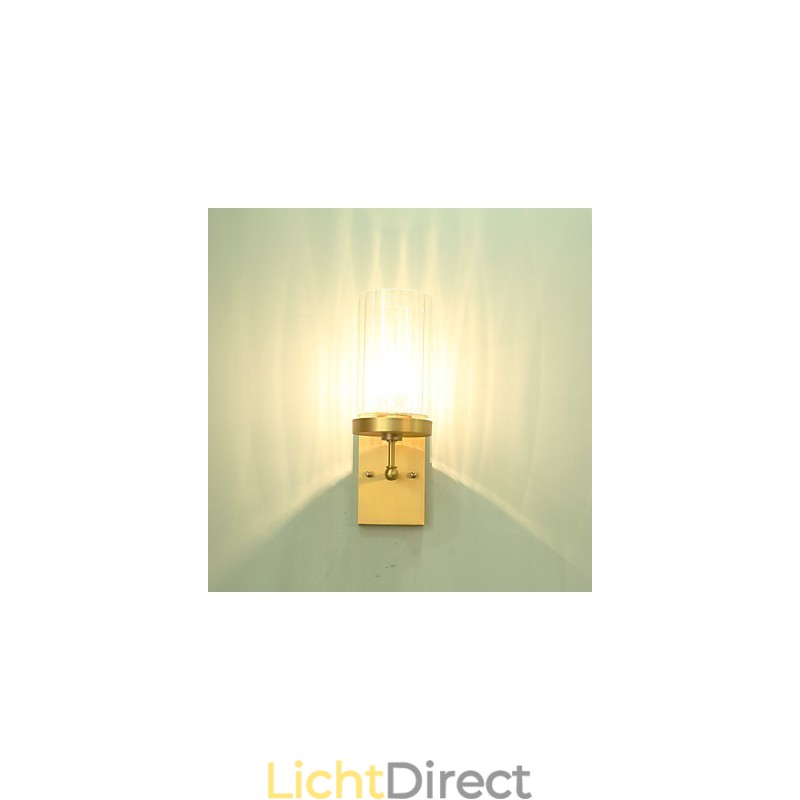 Traditionele klassieke landelijke messingfunctie voor mini-stijl uplight wandlampen wandlamp