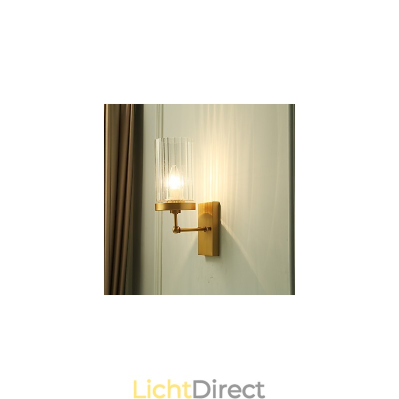 Traditionele klassieke landelijke messingfunctie voor mini-stijl uplight wandlampen wandlamp