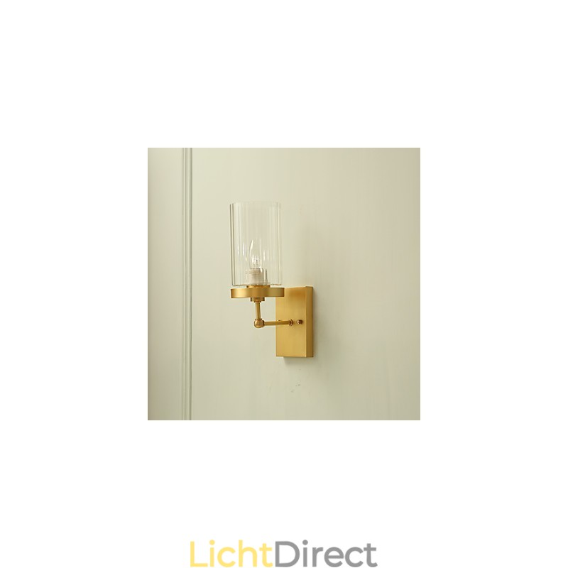 Traditionele klassieke landelijke messingfunctie voor mini-stijl uplight wandlampen wandlamp
