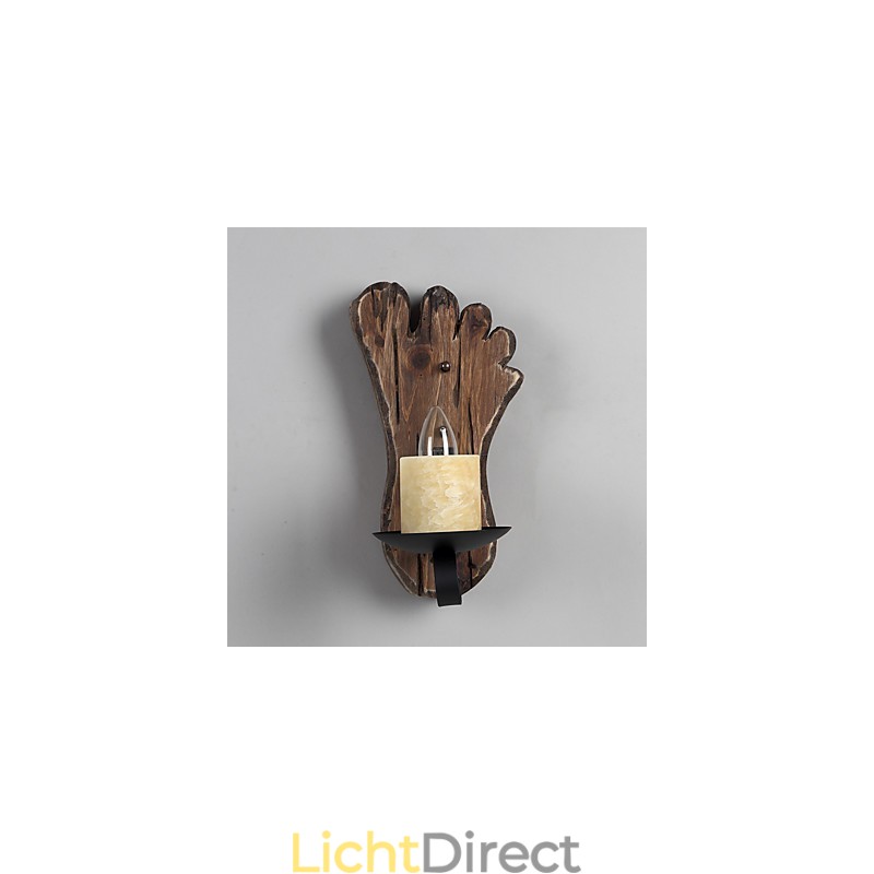 Enkele kop industriële vintage retro houten metalen schilderij kleur wandlamp voor de thuishotel gang decoreren wandlamp