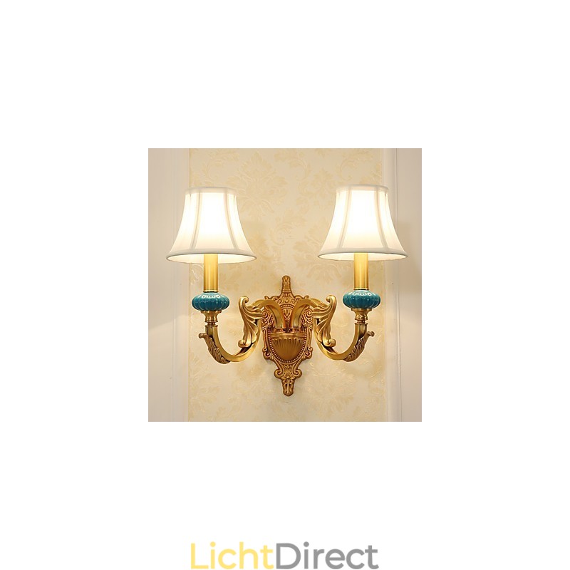 Eenvoudige landelijke traditionele klassieke messingfunctie voor mini-stijl uplight wandlampen wandlamp