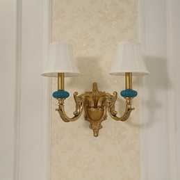 Eenvoudige landelijke traditionele klassieke messingfunctie voor mini-stijl uplight wandlampen wandlamp