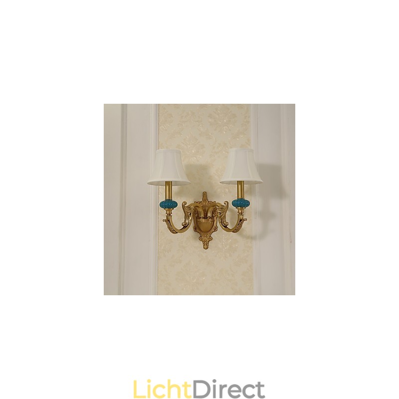 Eenvoudige landelijke traditionele klassieke messingfunctie voor mini-stijl uplight wandlampen wandlamp