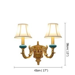 Eenvoudige landelijke traditionele klassieke messingfunctie voor mini-stijl uplight wandlampen wandlamp
