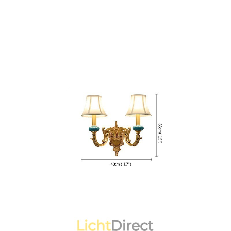 Eenvoudige landelijke traditionele klassieke messingfunctie voor mini-stijl uplight wandlampen wandlamp