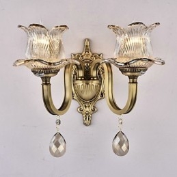Rustieke Lodge Messing Kenmerk voor Mini Stijl Uplight Wandlampen Wandlamp