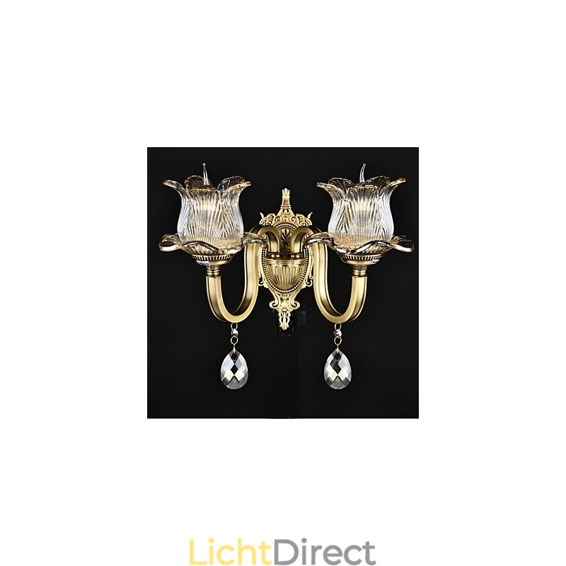 Rustieke Lodge Messing Kenmerk voor Mini Stijl Uplight Wandlampen Wandlamp