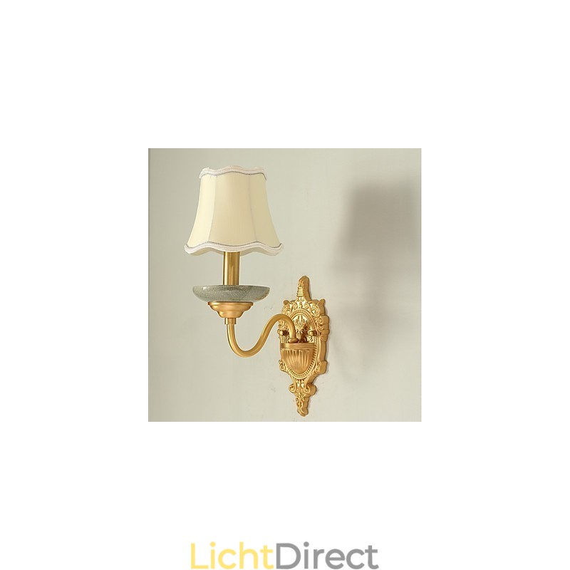 Eenvoudige landelijke traditionele klassieke messingfunctie voor mini-stijl uplight wandlampen wandlamp
