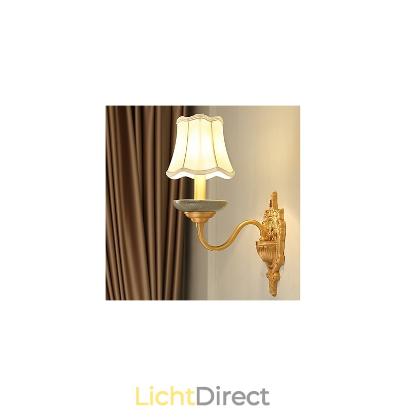 Eenvoudige landelijke traditionele klassieke messingfunctie voor mini-stijl uplight wandlampen wandlamp