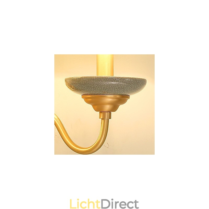 Eenvoudige landelijke traditionele klassieke messingfunctie voor mini-stijl uplight wandlampen wandlamp