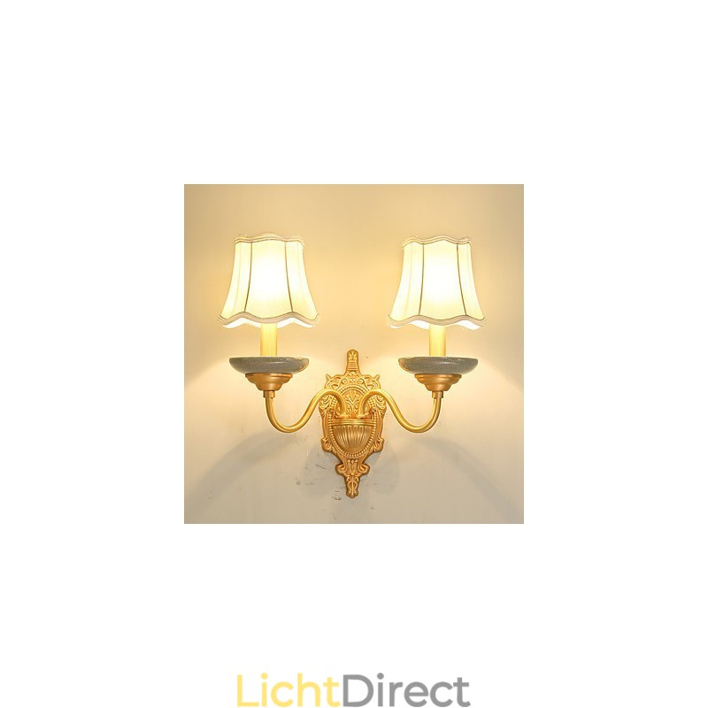 Eenvoudige landelijke traditionele klassieke messingfunctie voor mini-stijl uplight wandlampen wandlamp PU